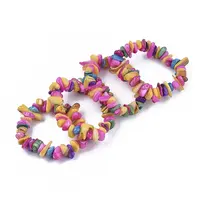 Freshwater Shell Beaded Stretch Bracelets