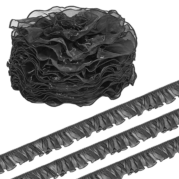 6M Organza Lace Trim Fabric