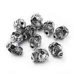 Antique Silver Plated Acrylic Beads