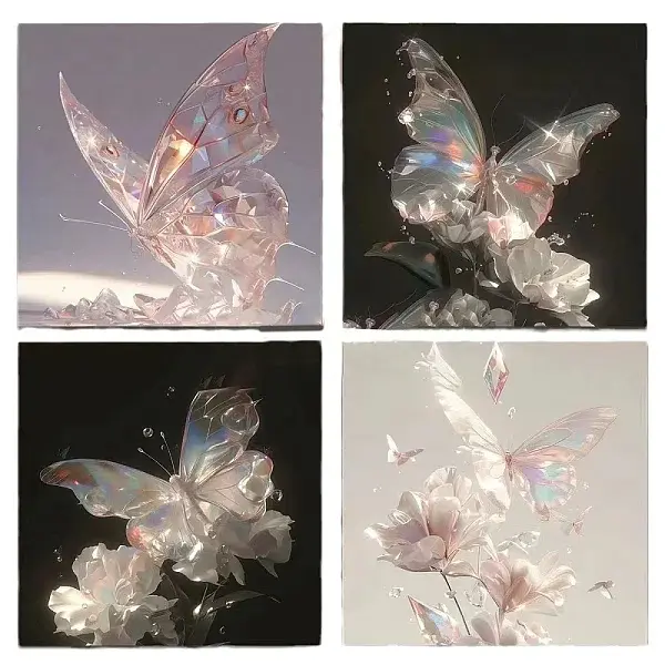 Butterfly Pattern Memo Pad Sticky Notes