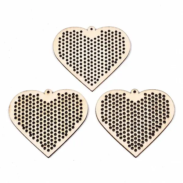 Undyed Natural Wooden Big Pendants