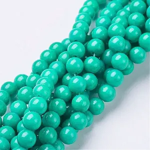 Natural Mashan Jade Round Beads Strands