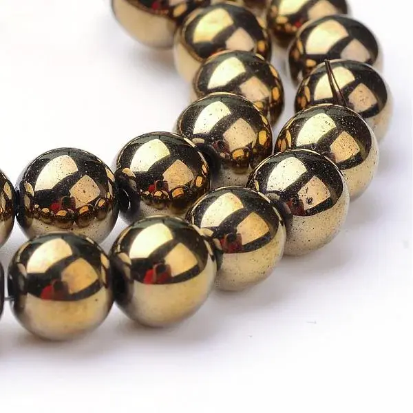 Non-magnetic Synthetic Hematite Beads Strands