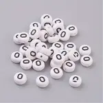 Acrylic Horizontal Hole Letter Beads