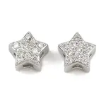 Brass Micro Pave Clear Cubic Zirconia Multi-Strand Links