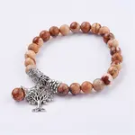 Natural Picture Jasper Stretch Bracelets