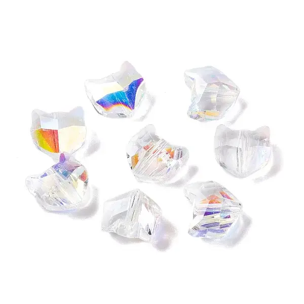 100Pcs Electroplate Glass Beads