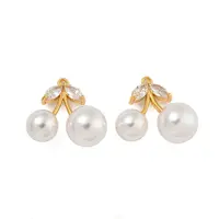 Brass Micro Pave Cubic Zirconia Pendants