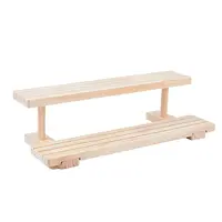 2-Tier Wooden Jewelry Organizer Display Risers