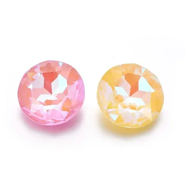 Faceted Glass Pointed Back Rhinestone Cabochons