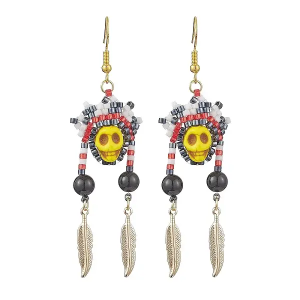 Iron Dangle Stud Earring