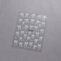 Bowknot Self Adhesive Nail Art Stickers Decals