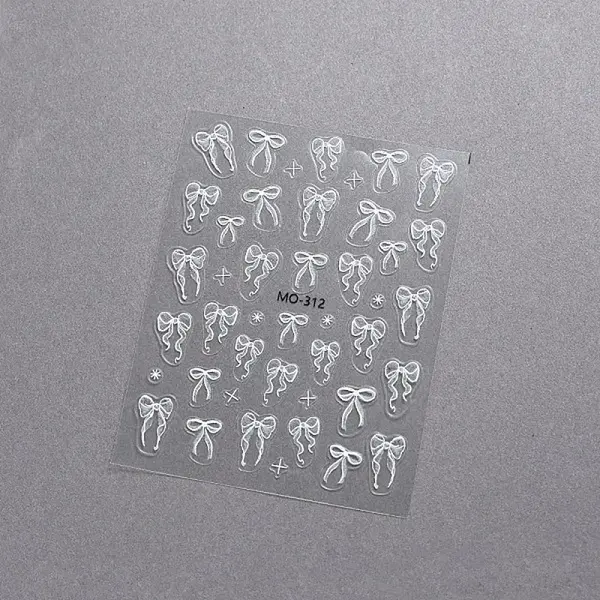 Bowknot Self Adhesive Nail Art Stickers Decals