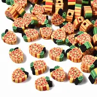 Handmade Grape Polymer Clay Beads