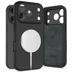 Tech-Protect Silicone MagSafe kryt na iPhone 17 Pro Max, čierny