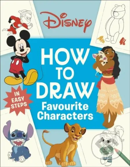Disney How to Draw Favourite Characters - DK - kniha z kategorie Pro děti