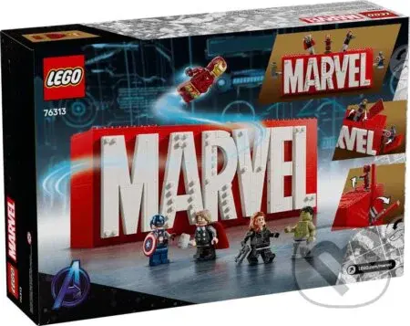 LEGO® Marvel 76313 Logo MARVEL a minifigúrky