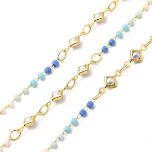 Brass Rhombus Link Chains