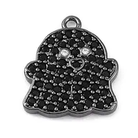 Rack Plating Brass Cubic Zirconia Pendants