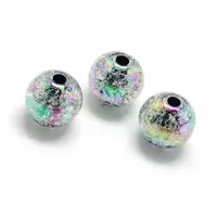Crackle Style Acrylic Beads