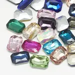 Pointed Back Glass Rhinestone Cabochons