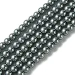 Eco-Friendly Dyed Glass Pearl Round Beads Strands