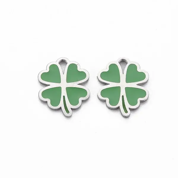 316 Surgical Stainless Steel Enamel Charms