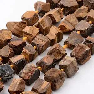 Natural Raw Tiger Eye Beads Strands