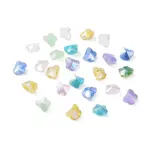 Electroplate Butterfly Glass Beads