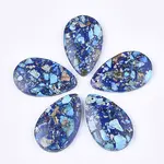 Assembled Synthetic Imperial Jasper and Natural Lapis Lazuli Pendants