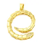 Rack Plating Brass Micro Pave Cubic Zirconia Pendants