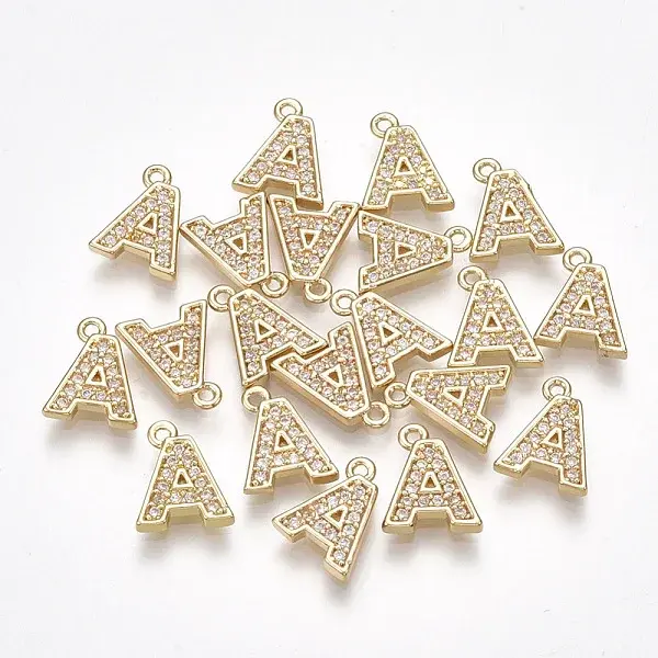 Brass Cubic Zirconia Charms