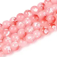 Baking Paint Glass Beads Strands