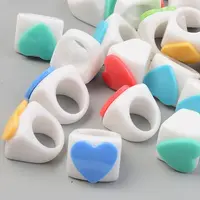 Opaque Acrylic Finger Rings