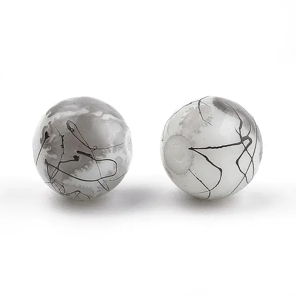 Drawbench & Baking Painted Glass Beads Strands