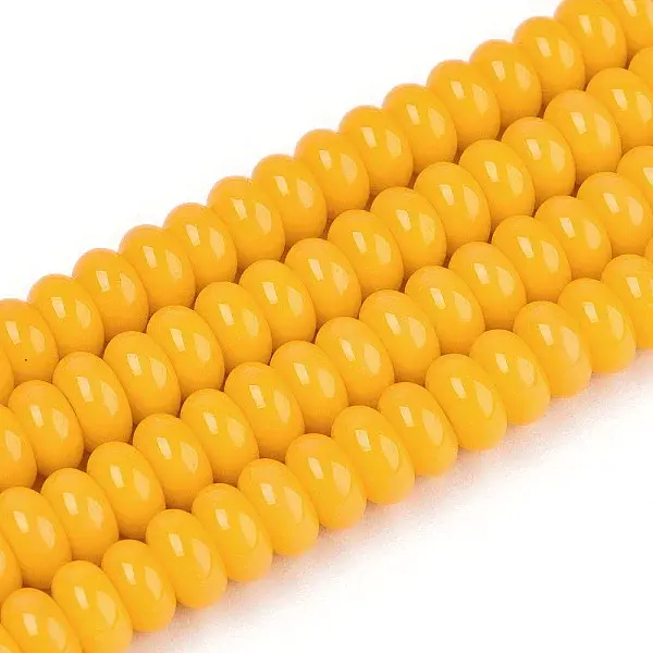 Baking Paint Glass Beads Strands