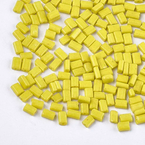 Baking Paint Glass Flat Beads