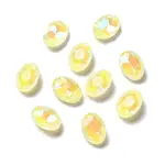 Mocha Fluorescent Style Glass Rhinestone Cabochons