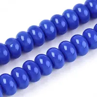 Opaque Spray Painted Glass Beads