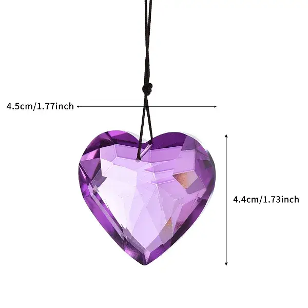 Glass Heart Pendant Decorations