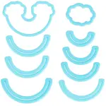 1 Set Plastic Rainbow & Cloud Clay Cutter Set