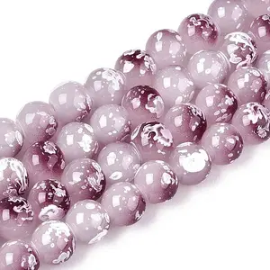 Baking Paint Glass Beads Strands