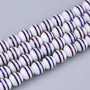 Electroplate Glass Beads Strands