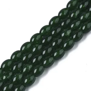 Transparent Crackle Glass Beads Strands