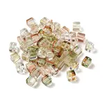 Two Tone Transparent Glass Beads