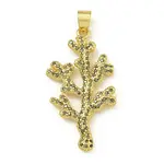 Rack Plating Brass Pave Cubic Zirconia Pendants