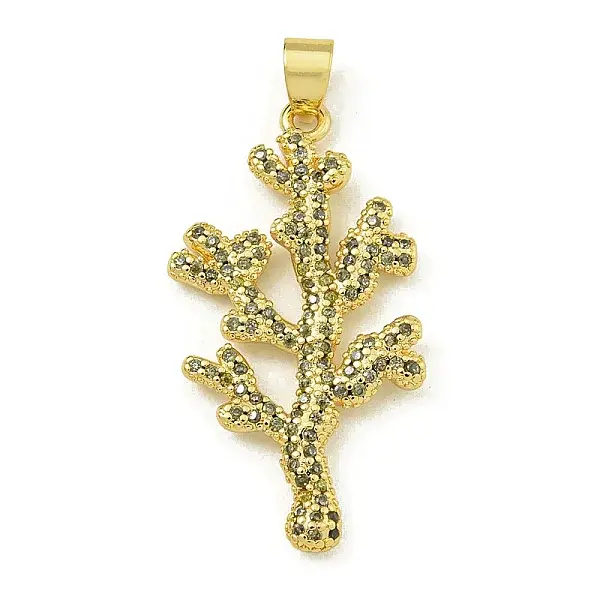 Rack Plating Brass Pave Cubic Zirconia Pendants