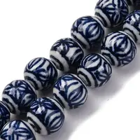 Handmade Blue and White Porcelain Beads Strands
