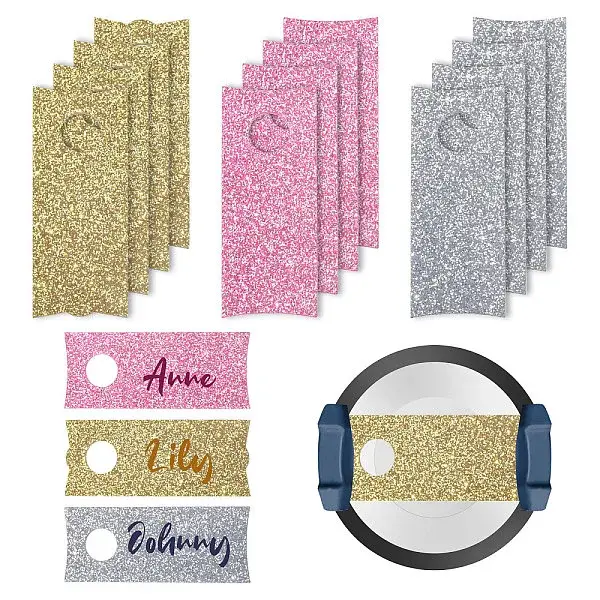 1 Set Glitter Acrylic Wine Glass Charms