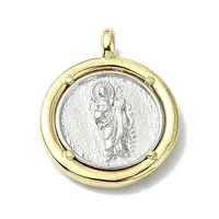 Rack Plating Real 18K Gold Plated Brass Pendants